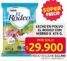 Ara El rodeo leche en polvo con hierro oferta