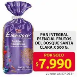 Ara Santa clara pan integral esencial frutos del bosque oferta