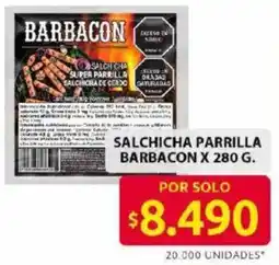Ara Barbacon salchicha parrilla oferta