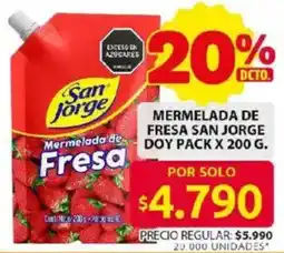 Ara San jorge mermelada de fresa doy pack oferta