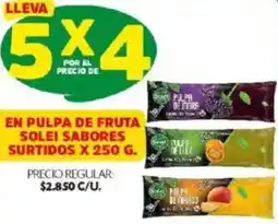 Ara En pulpa de fruta solei sabores surtidos oferta