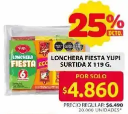 Ara Yupi lonchera fiesta surtida oferta