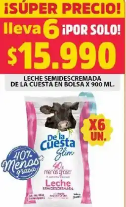 Ara De la cuesta leche semidescremada en bolsa oferta