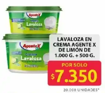 Agente X lavaloza en crema de limón