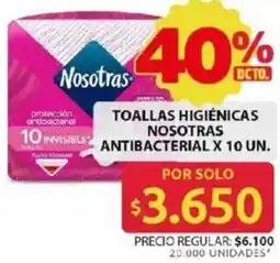 Ara Nosotras toallas higiénicas antibacterial oferta