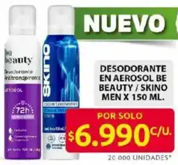 Ara Be beauty/skino desodorante en aerosol men oferta