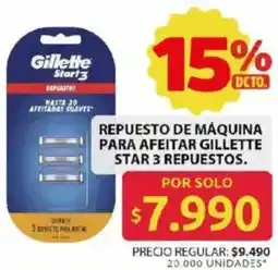 Ara Gillette star 3 repuesto de máquina para afeitar oferta
