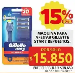 Ara Gillette star 3 maquina para afeitar repuestos oferta