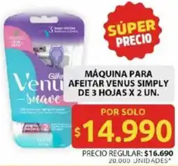 Ara Venus simply máquina para afeitar oferta