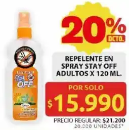 Ara Off repelente en spray stay adultos oferta