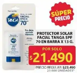 Ara Tanga protector solar facial spf 70 en barra oferta