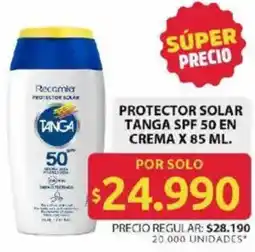 Ara Tanga protector solar spf 50 en crema oferta