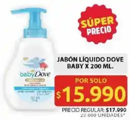 Ara Dove jabón líquido baby oferta