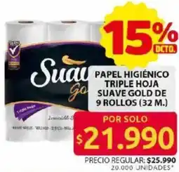 Ara Suave gold papel higiénico triple hoja oferta