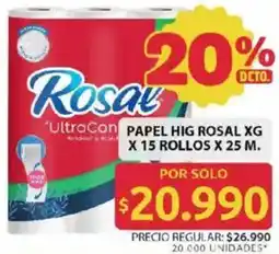 Ara Rosal papel hig xg oferta