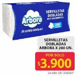 Ara Arbora servilletas dobladas oferta