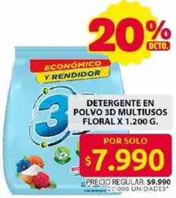 Ara 3D detergente en polvo multiusos floral oferta