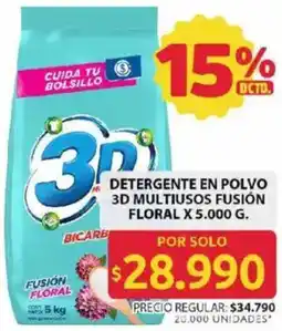 Ara 3D detergente en polvo multiusos fusión floral oferta
