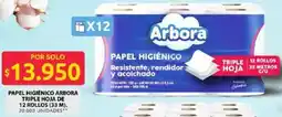 Ara Arbora papel higiénico triple hoja oferta