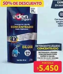 Ara Edén detergente líquido concentrado expert oferta