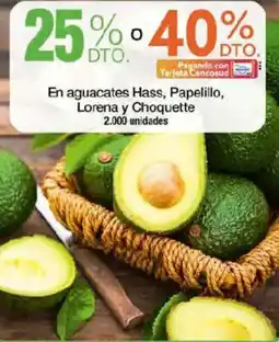 Jumbo En aguacates hass, papelillo, lorena y choquette oferta