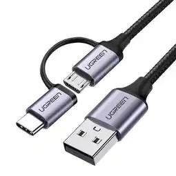 Falabella Cable Usb 2.0 A Micro Usb + Usb-c Macho 3a 1mt oferta
