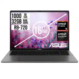 Falabella PORTATIL AMD RYZEN 9 270 SSD 1TB RAM 32GB LED 16 FULL HD oferta