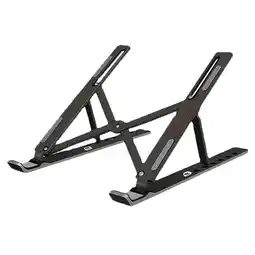 Falabella Base Portátil Computador 7 Niveles Ajuste Soporte Ventilación Aluminio Negro oferta