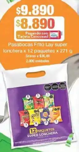 Jumbo Frito lay super lonchera pasabocas oferta