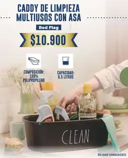Tiendas D1 Red flag caddy de limpieza multiusos con asa oferta