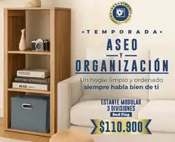 Tiendas D1 Red flag estante modular 3 divisiones oferta