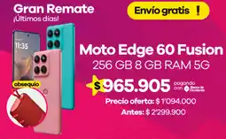 Éxito Moto edge 60 fusion oferta