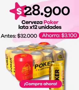 Éxito Poker cerveza lata oferta