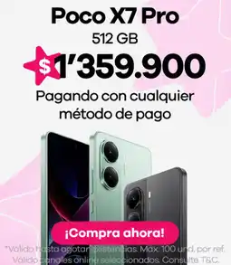 Éxito Poco x7 pro oferta