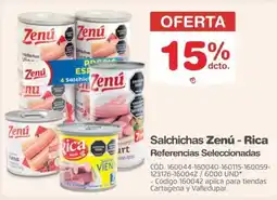 Makro Zenú - rica salchichas oferta