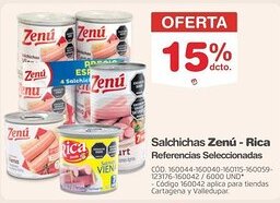 Makro Zenú - rica salchichas oferta