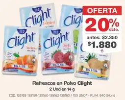 Makro Clight refrescos en polvo oferta