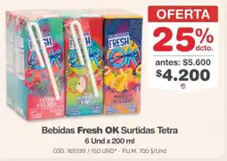 Makro Ok bebidas fresh surtidas tetra oferta