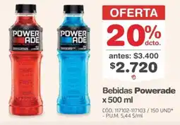 Makro Powerade bebidas oferta