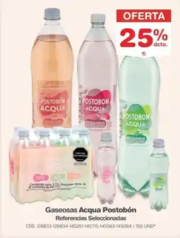 Makro Acqua postobón gaseosas referencias seleccionadas oferta