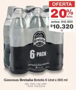 Makro Bretaña gaseosas botella oferta