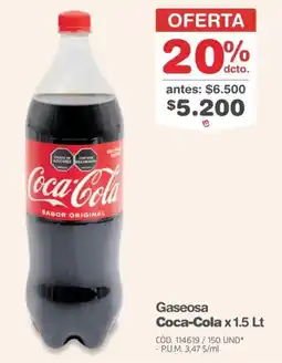 Makro Coca-cola gaseosa oferta