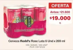 Makro Redd's cerveza rose lata oferta