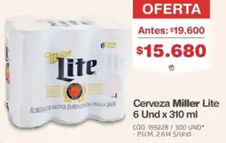 Makro Miller lite cerveza oferta