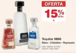 Makro 1800 tequilas silver - cristalino - reposado oferta