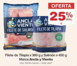 Makro Ancla y viento filete de tilapia oferta