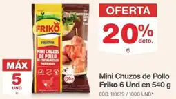 Makro Friko mini chuzos de pollo oferta