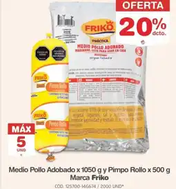 Makro Friko medio pollo adobado oferta