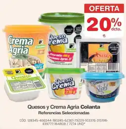 Makro Colanta quesos y crema agria oferta