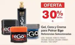 Makro Ego gel, cera y crema para peinar oferta